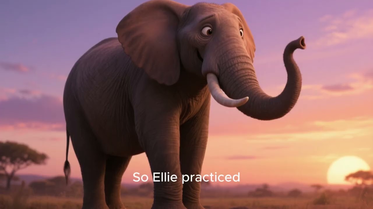 Ellie The Elephant Whispers | Bedtime Stories 