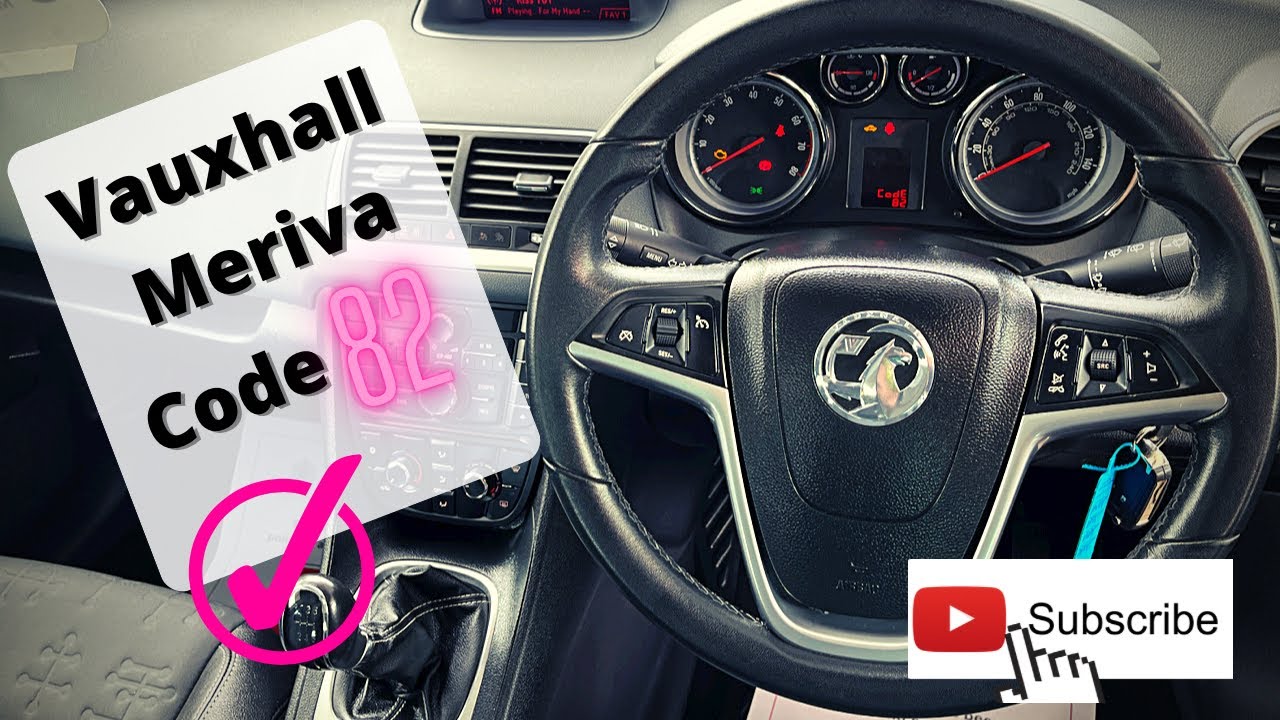 Сброс сервисного обслуживания Vauxhall Meriva Code 82