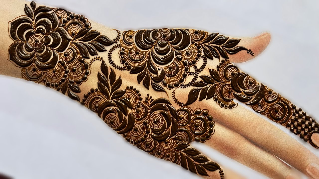 Very Beautiful unique Bold Gulf Henna Design || Bold mehndi Design | mehndi 2023