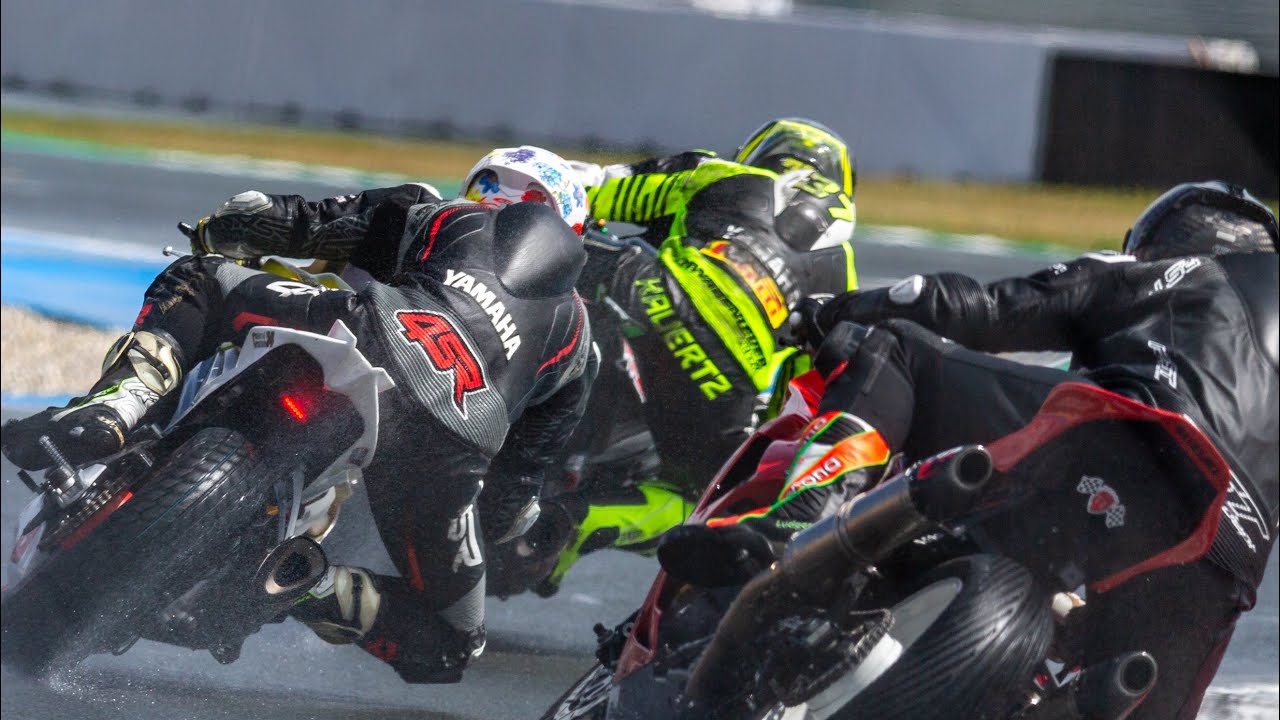 TT Circuit Assen onboard wet race 1 GermanTwinTrophy | Aprilia RS660