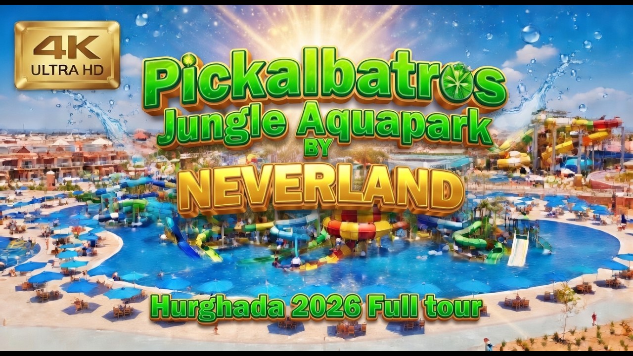 [4K] Neverland Hurghada &ndash; Pickalbatros Jungle Aqua Park Full Walking Tour (2026) PL