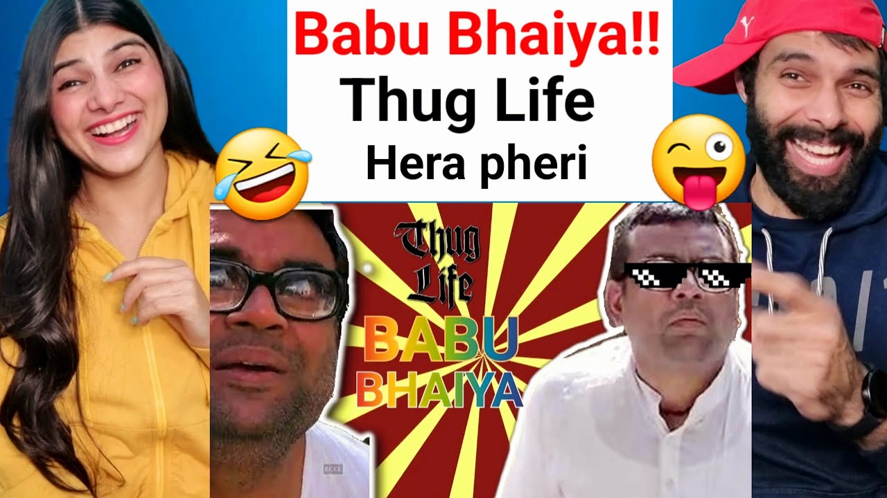 BABU BHAIYA Thug Life 😎 | Best of Hera Pheri & Phir Hera Pheri | Funny Compilation | Reaction