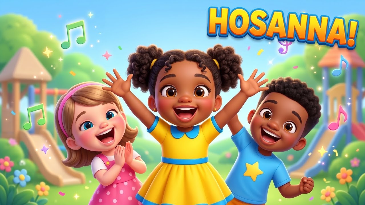 Hosanna! 🙌 | Afrobeat Gospel Kids Praise & Worship Song | KidsGoBible