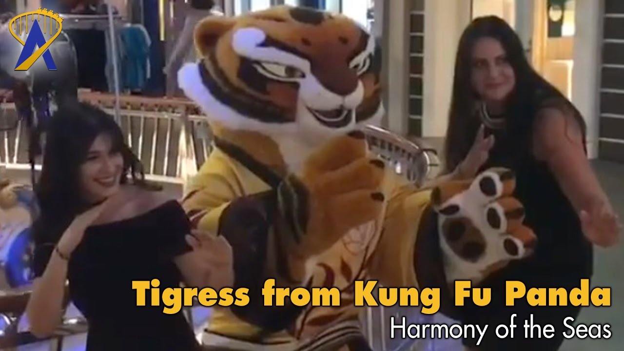 Tigress from Kung Fu Panda meet on Royal Caribbean Harmony of the Seas