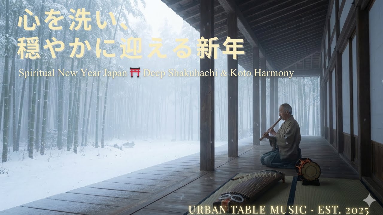 【お正月BGM】尺八の調べ、新年の呼吸。琴と小太鼓が彩る厳かな日本の心 Spiritual New Year Japan ⛩️ Deep Shakuhachi & Koto Harmony