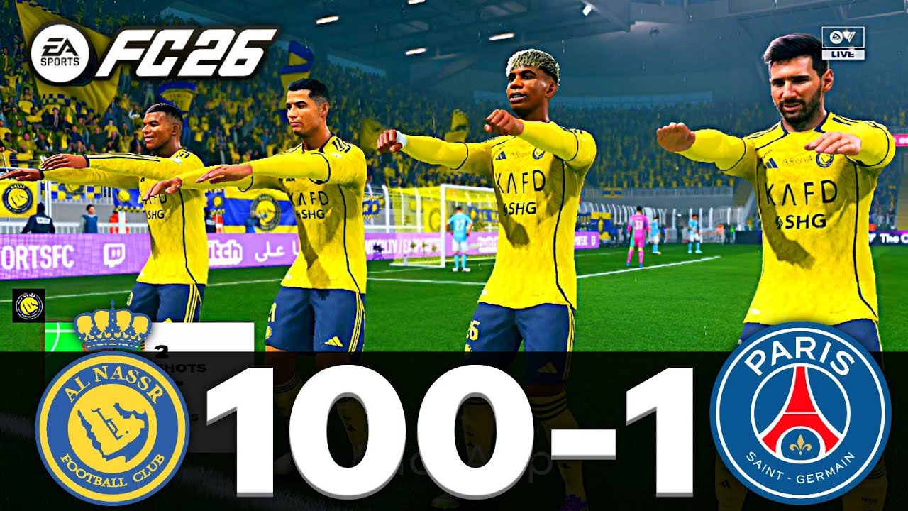 FIFA 26 — МЕССИ, РОНАЛДУ, МБАППЕ, НЕЙМАР, ВСЕ ЗВЕЗДЫ | АЛЬ-НАССР 100-1 ПСЖ