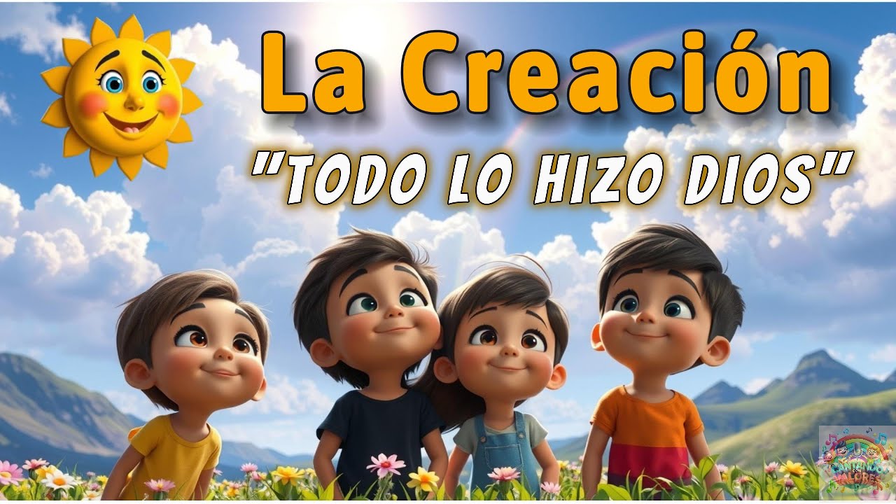 Todo lo hizo Dios 🌎 | Canción infantil sobre La Creación de Dios 🌈 | Música para niños