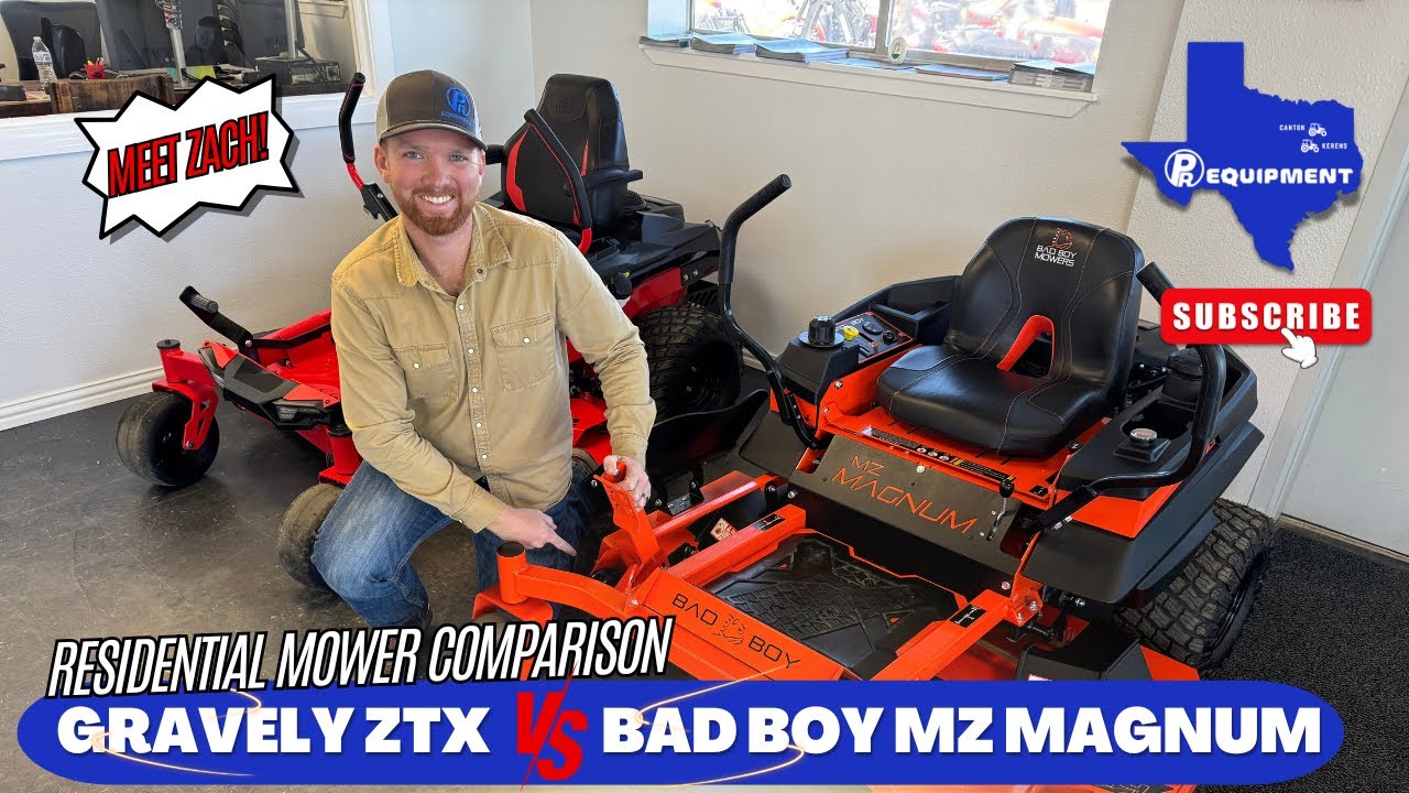 Лучшая газонокосилка для приусадебного участка!!! - Gravely ZTX против Bad Boy MZ Magnum