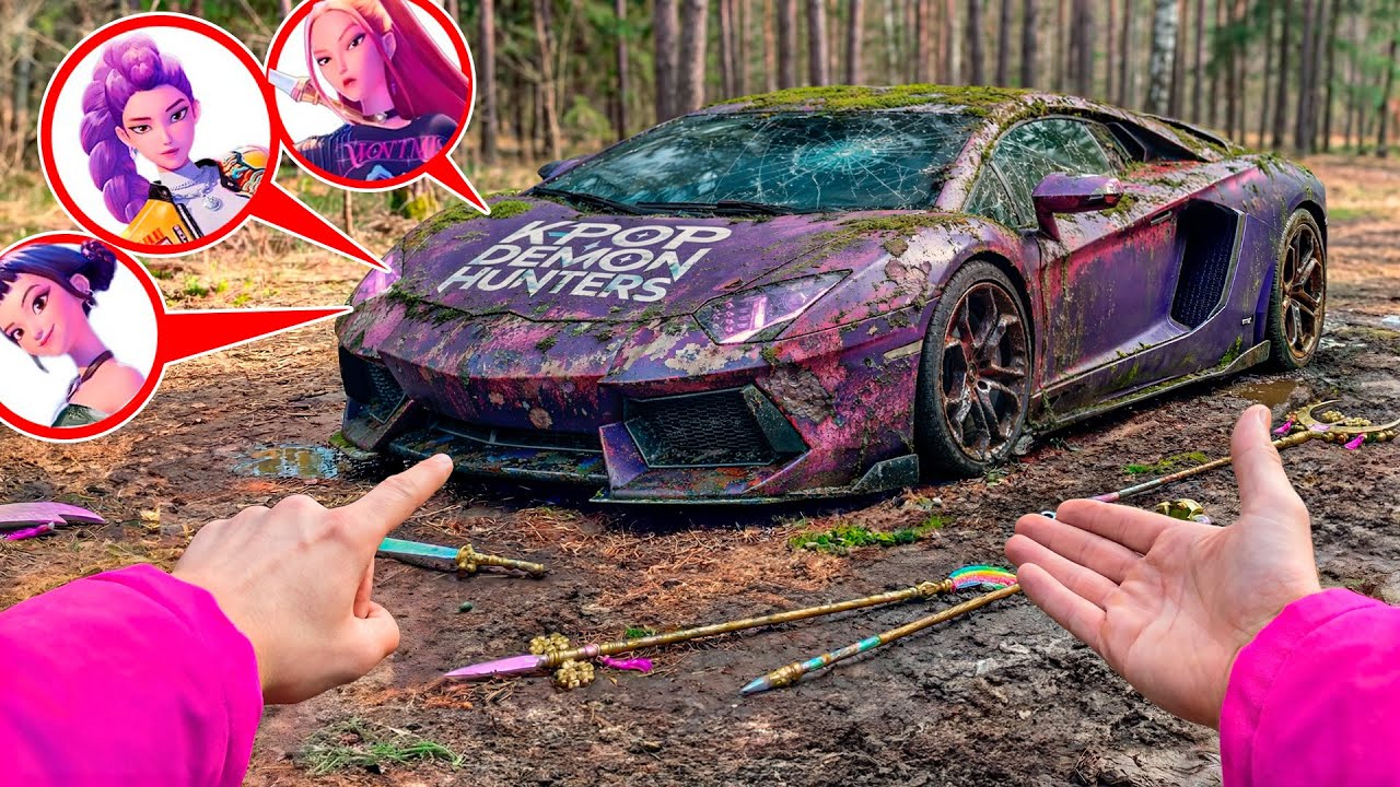 Первый запуск автомобиля охотников на демонов в стиле K-Pop | Тест-драйв забытого автомобиля Охот...