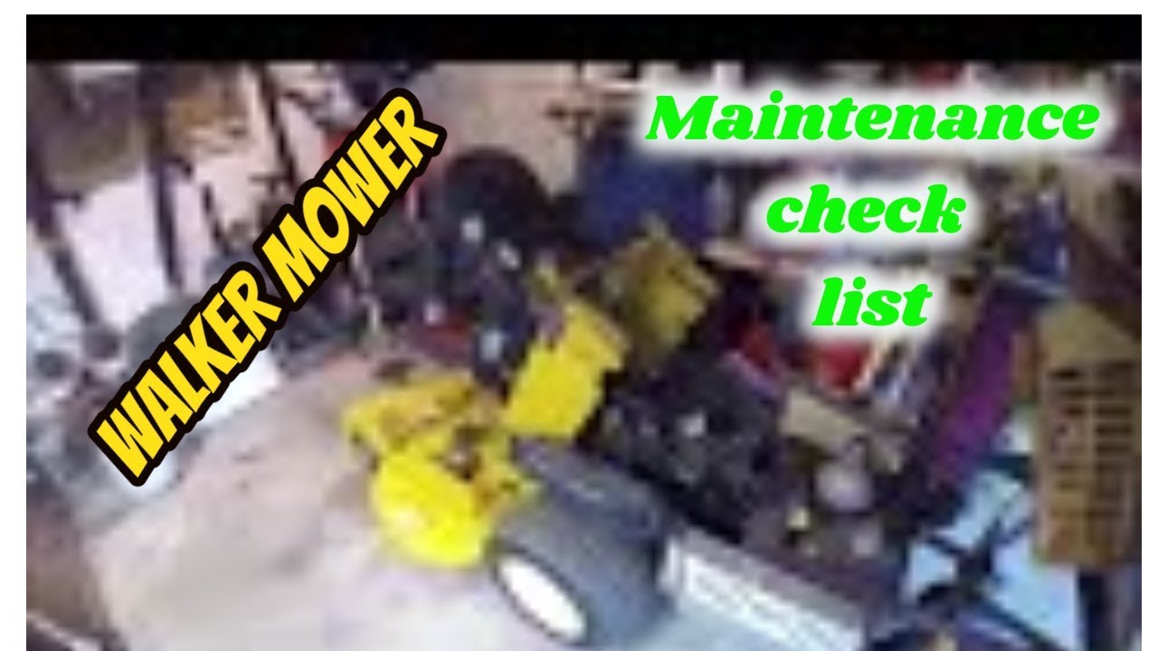 Walker Mower Repair, basic maintenance for Walkers
