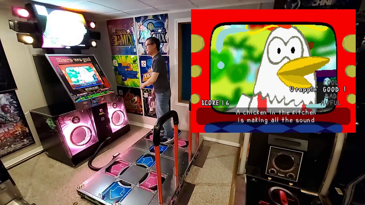 PaRappa the Rapper (PlayStation) on a DDR cabinet - Stage 4