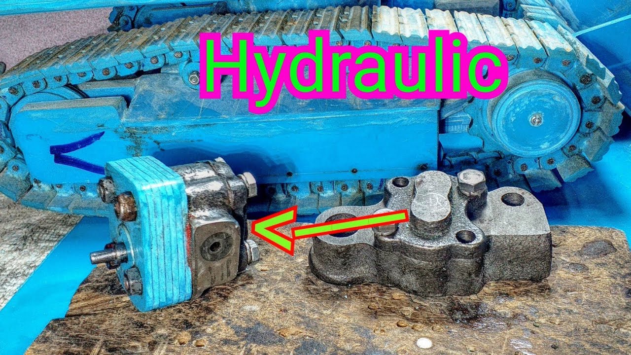(Part 16)HOW TO MAKE Engine oil pump Em185 to be Hydraulic control Excavator RC