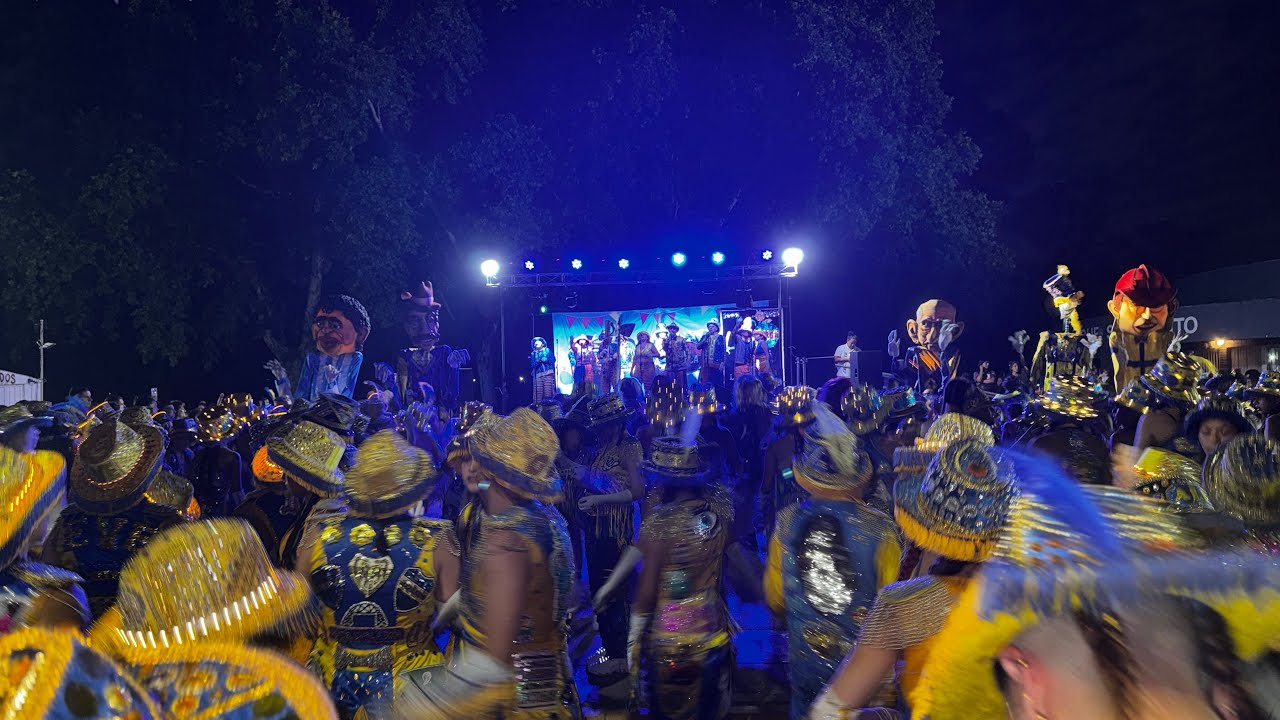 Los amantes de La Boca (Retirada corso de parque sarmiento )parte 2 💙💛💙#carnaval #desfile #baile 