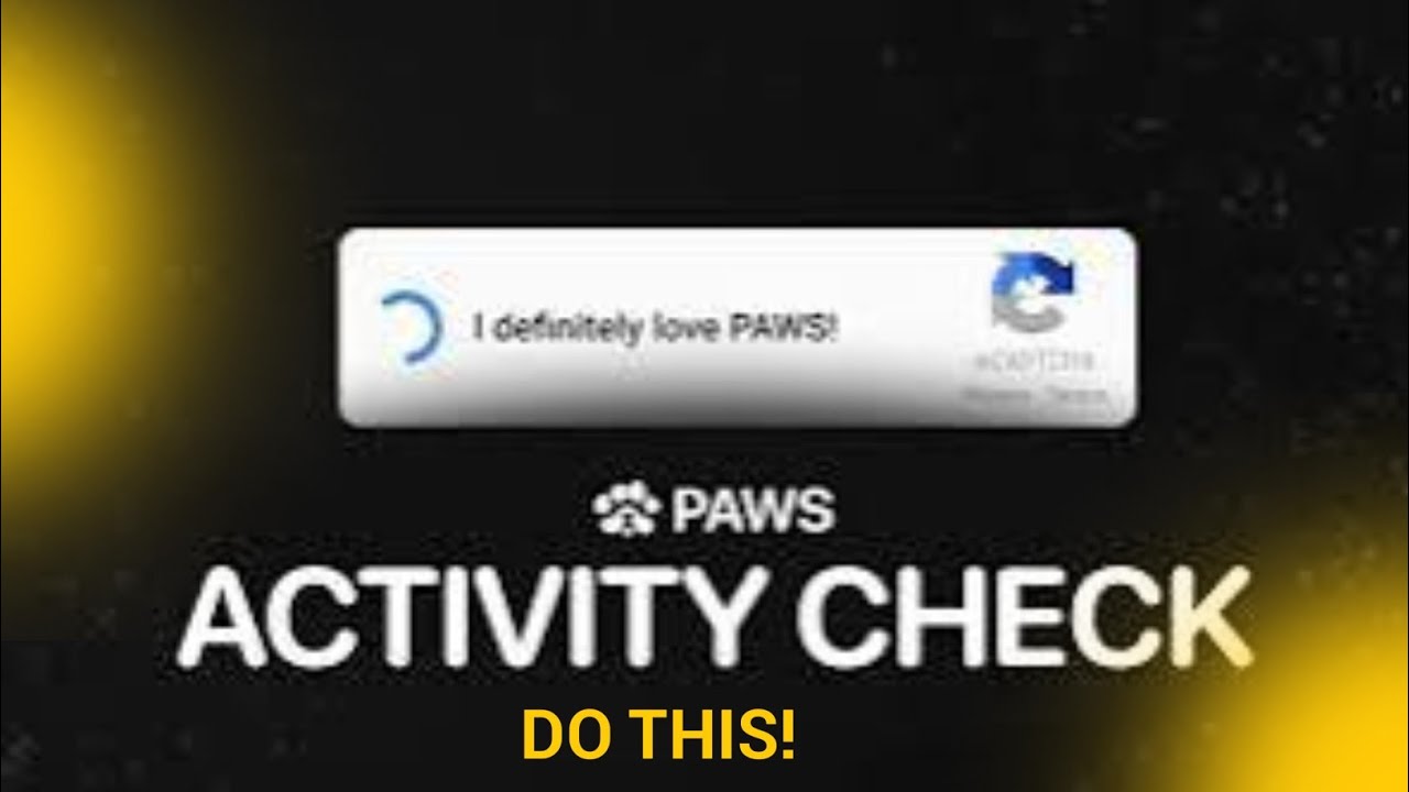 PAWS eligibility tasks /activity check solved for PAWS Airdrop