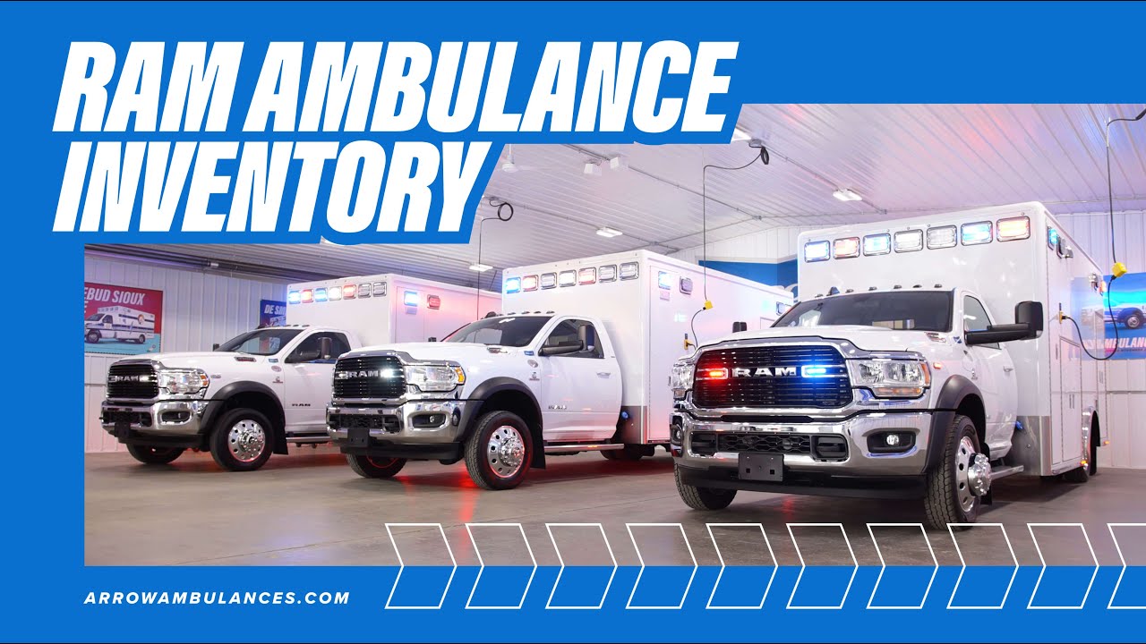 New Ram Ambulance Inventory starting under $220k!  READY NOW – NO WAIT TIME