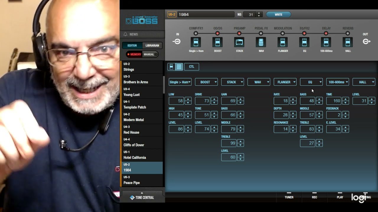 Using the editing program for maximum effect.(Boss ME-80)