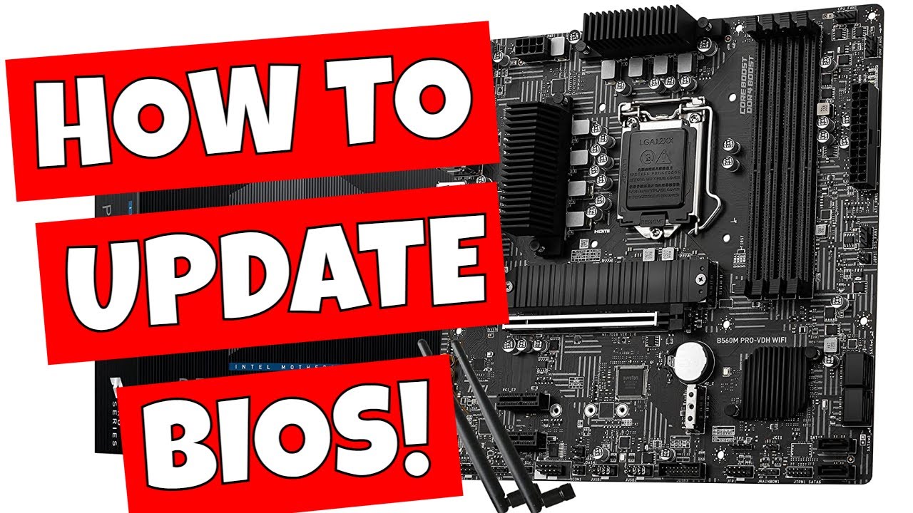 How To Update Or Flash The BIOS MSI B560M Pro VDH Wifi