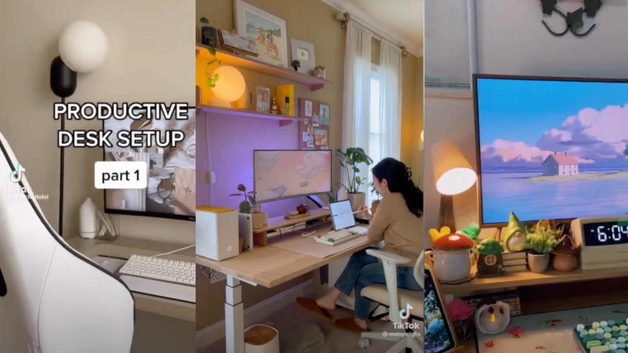 Top Desk Setups | Makeover and Transformation TikTok Compilation | DIY ROOM DECOR, IDEAS AND INSPO
