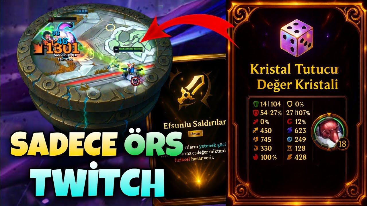 HEM ÖRS HEM EFSUNLU TWİTCH (DEHŞET HASAR) - LOL ARENA MODU