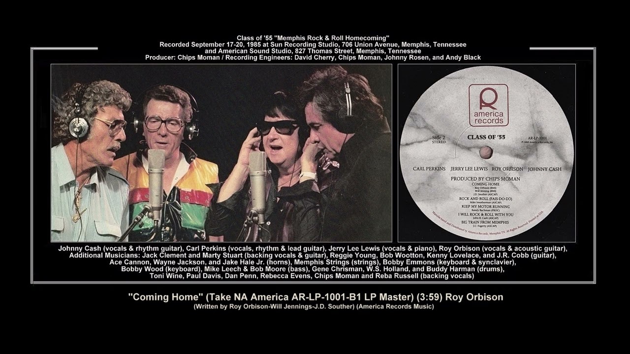 *(1986) America AR-LP-1001-B1 ''Coming Home'' (Take NA LP Master) Roy Orbison