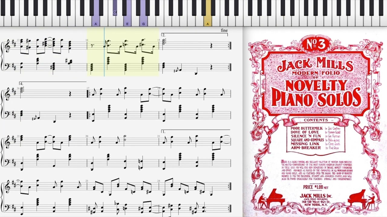 The Arm Breaker by Fred Rose (1923, Novelty piano)