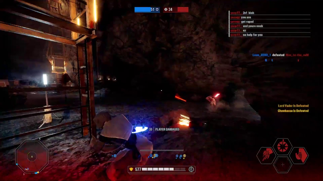 Battling Eirin in a Launch Anakin duel