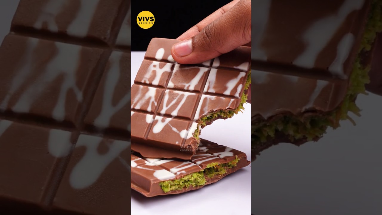 Dubai Viral Kunafa Chocolate 🍫 #asmr #shorts #vivscooking