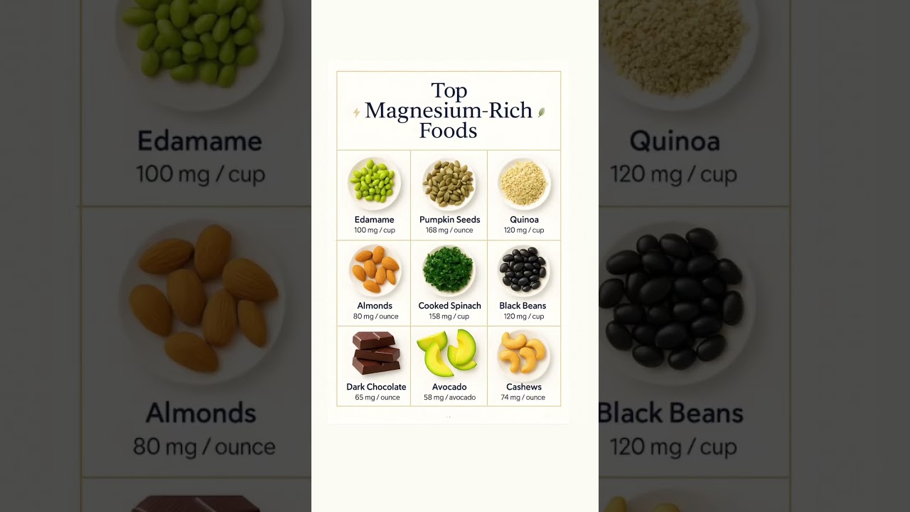 Top Magnesium-Rich Foods You Should Eat Daily 
