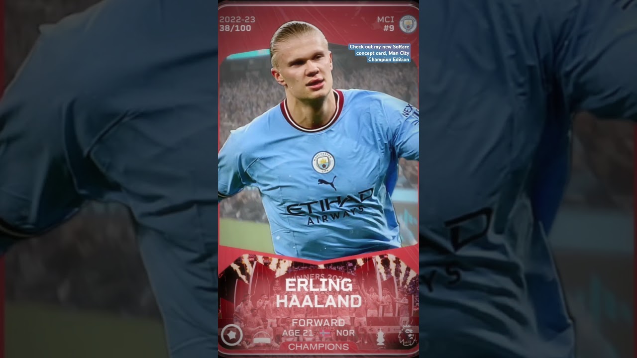 New SoRare card concept! #football #sorare #soccer #nft #nftart #blockchain #haaland #mancity