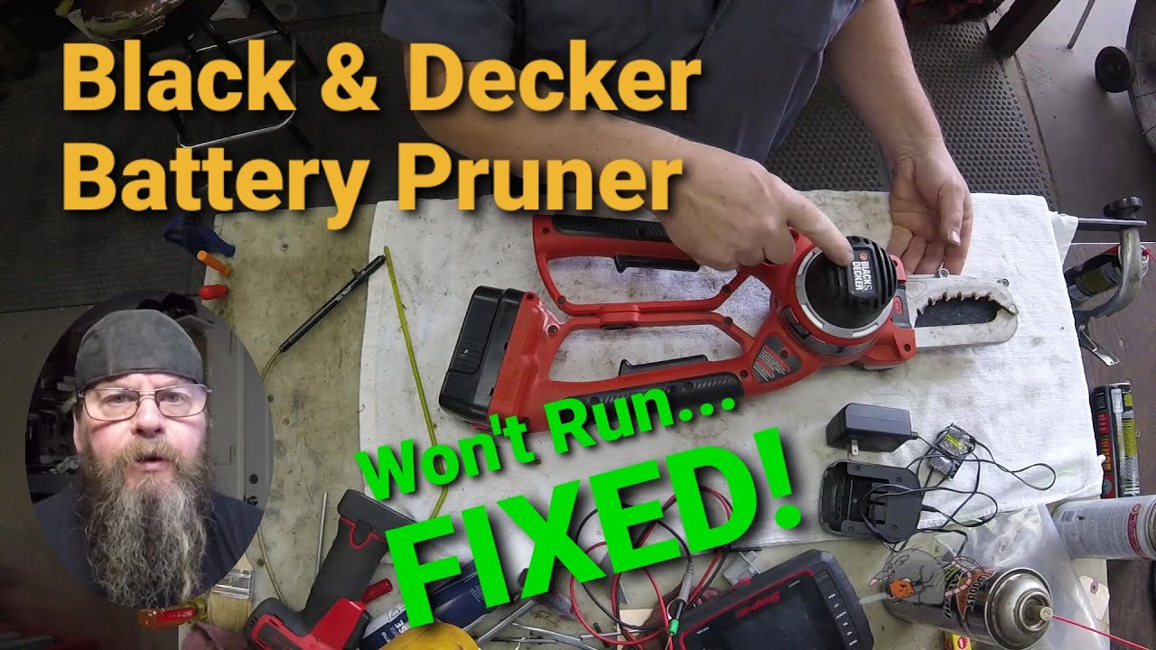 Ремонт секатора Black & Decker Aligator