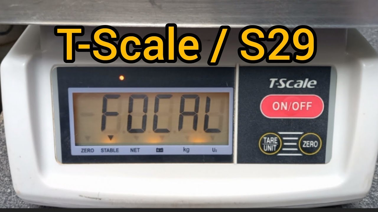 Ajuste y Configuración Balanza T-Scale Modelo S29 Weght Scale calibration