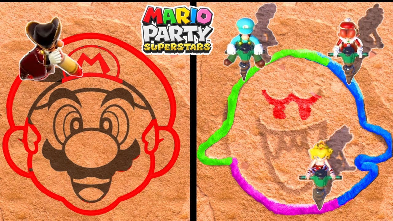 Mario Party Superstars - Mario  vs Luigi vs Peach vs Daisy (Master CPU)