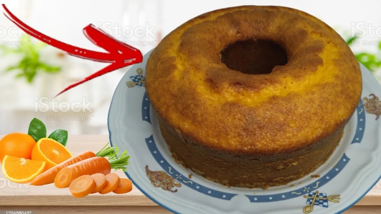 1 LARANJA + 1 CENOURA   Esse vai ser o seu melhor bolo  #bolocaseirofofinho