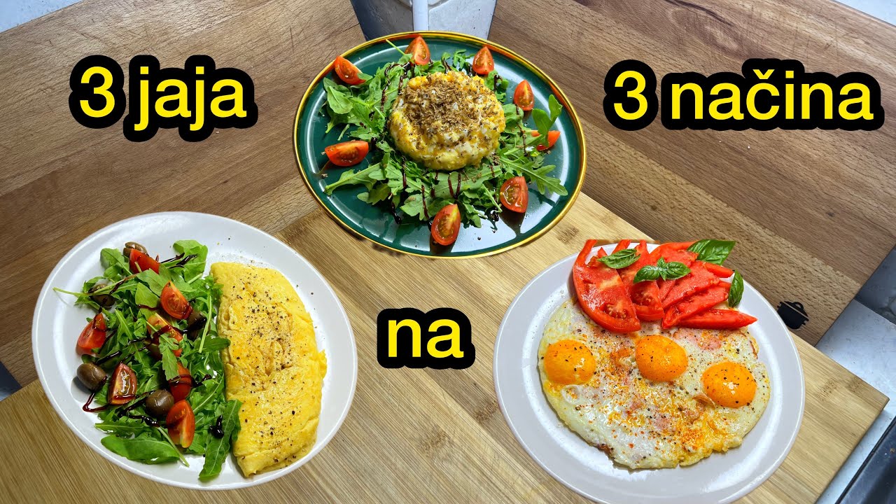 3 jaja na 3 načina! Kajgana, Omlet i Jaja na oko! Možda misliš da znaš da spremiš ali grešiš!dorucak