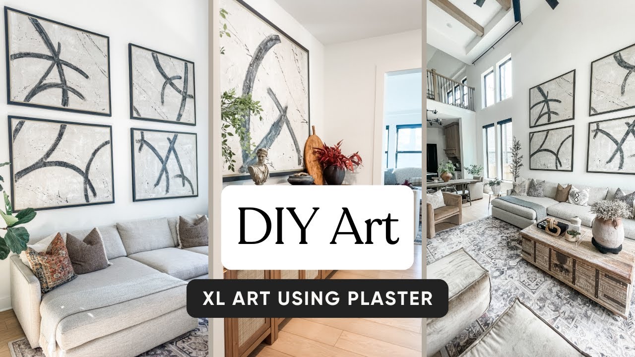 Large Wall Art | Easy & Affordable DIY Plaster Art