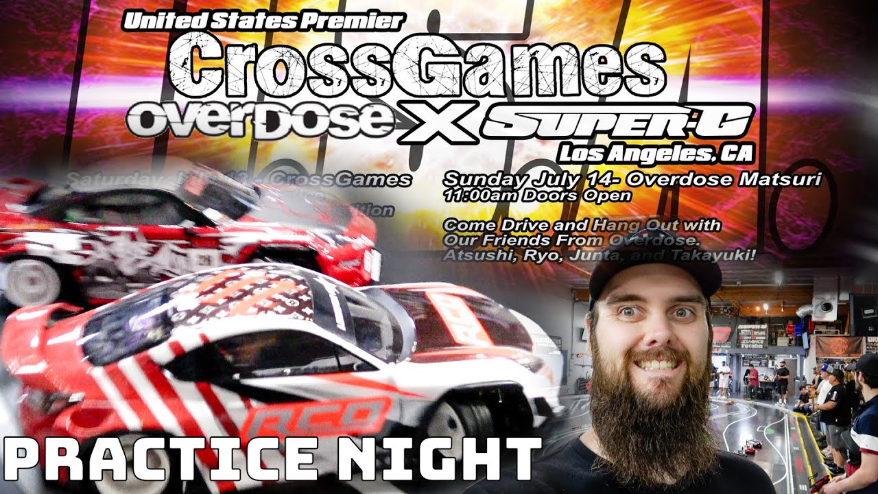 Overdose CrossGames 2024 Practice Night | at Super-G | RWD RC Drift
