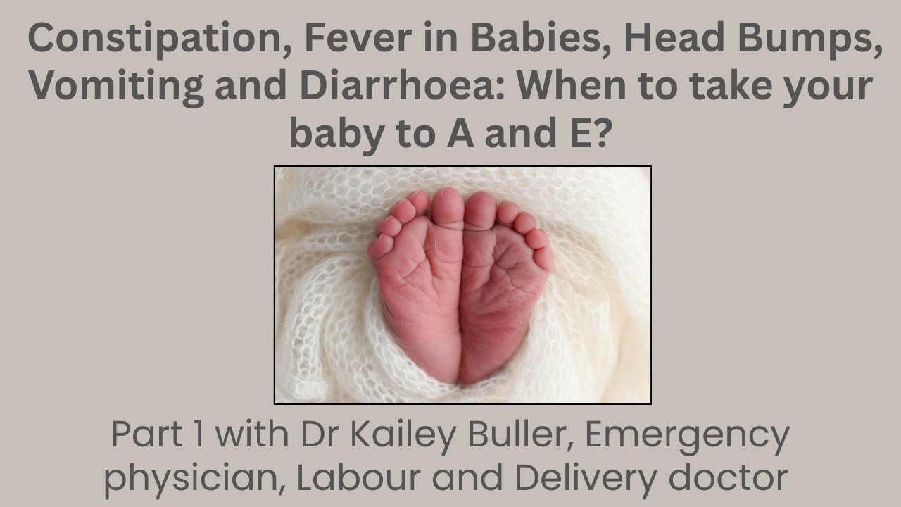 Constipation, Fever in Babies, Head Bumps, Vomiting and Diarrhoea: When to take your baby to A and E