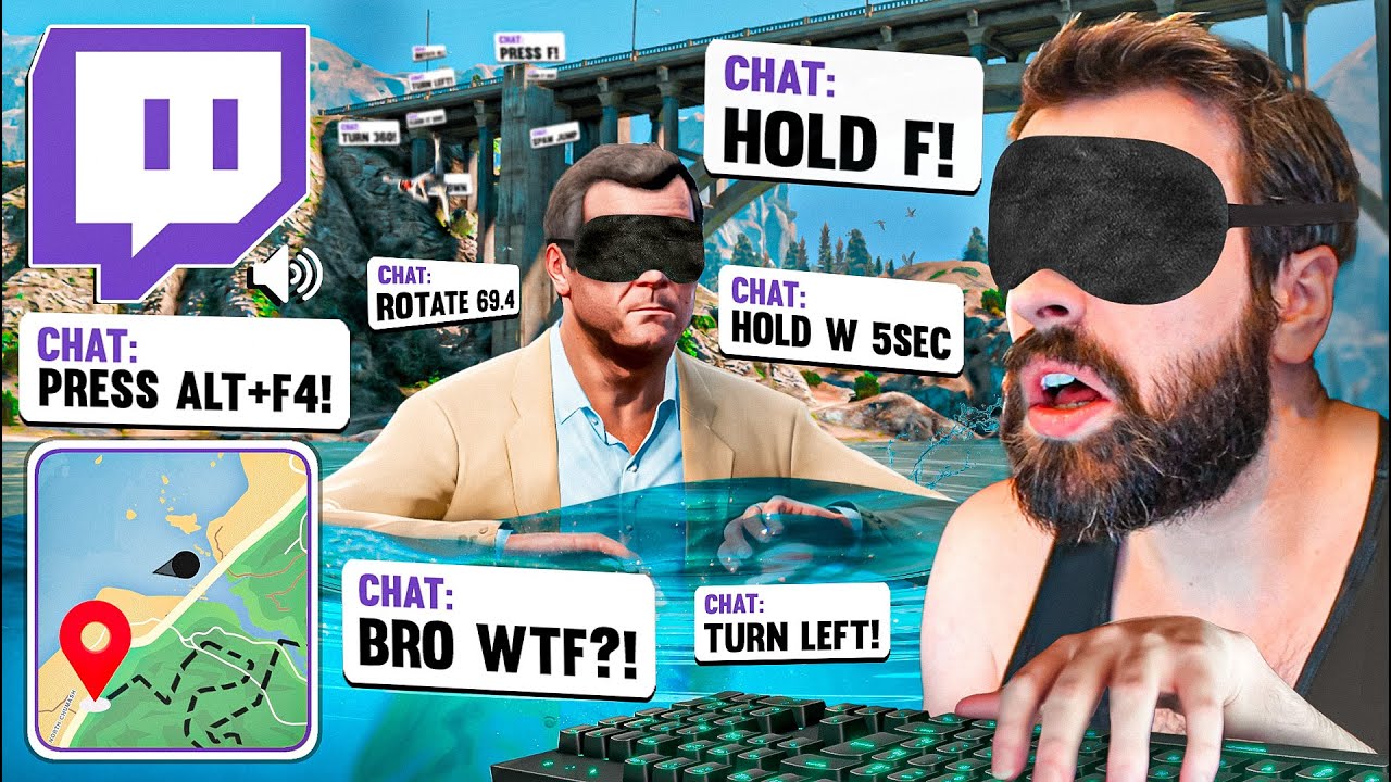 Blindfold Challenge in GTA 5: Viewers Guide the Way! ChatGPS #5