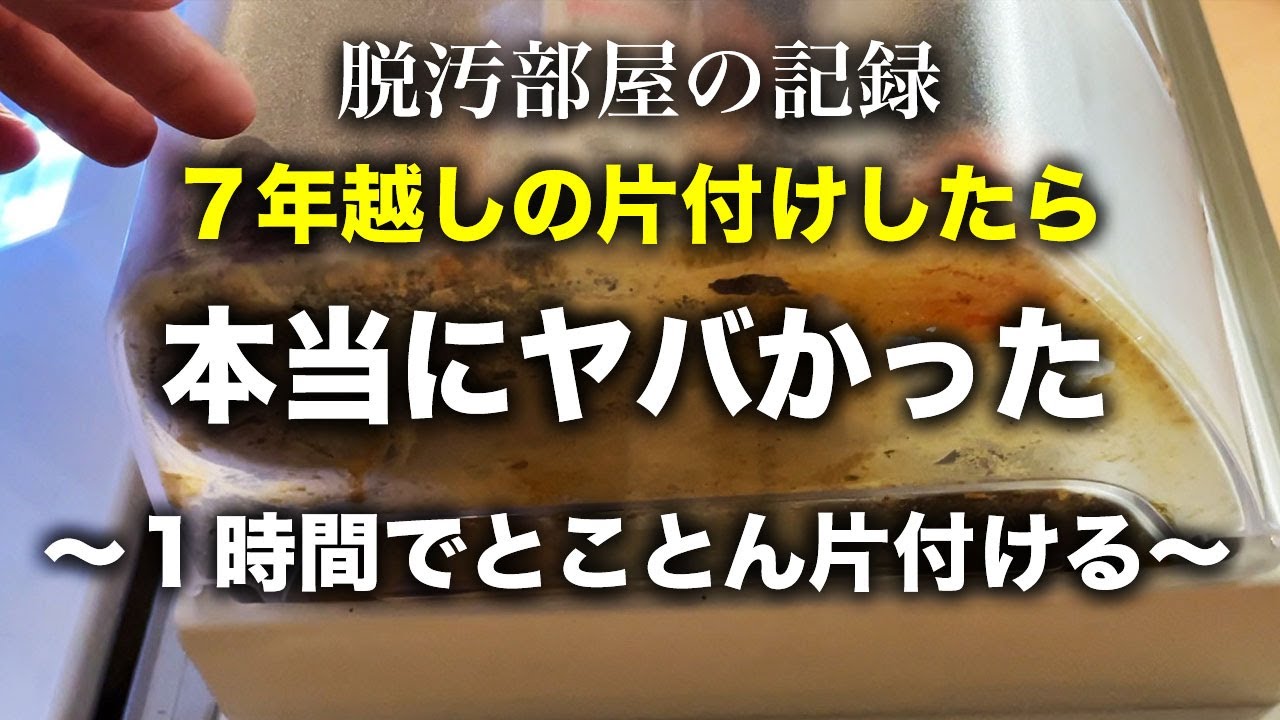 【片付け】７年分の汚さがヤバい！ゴミ箱状態の冷蔵庫を片付ける！④｜片付け｜掃除｜捨て活