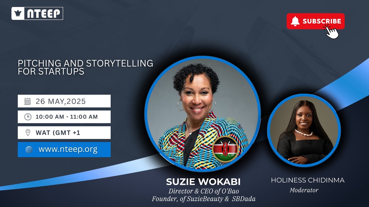 Pitching and storytelling for startups | Suzie Wokabi