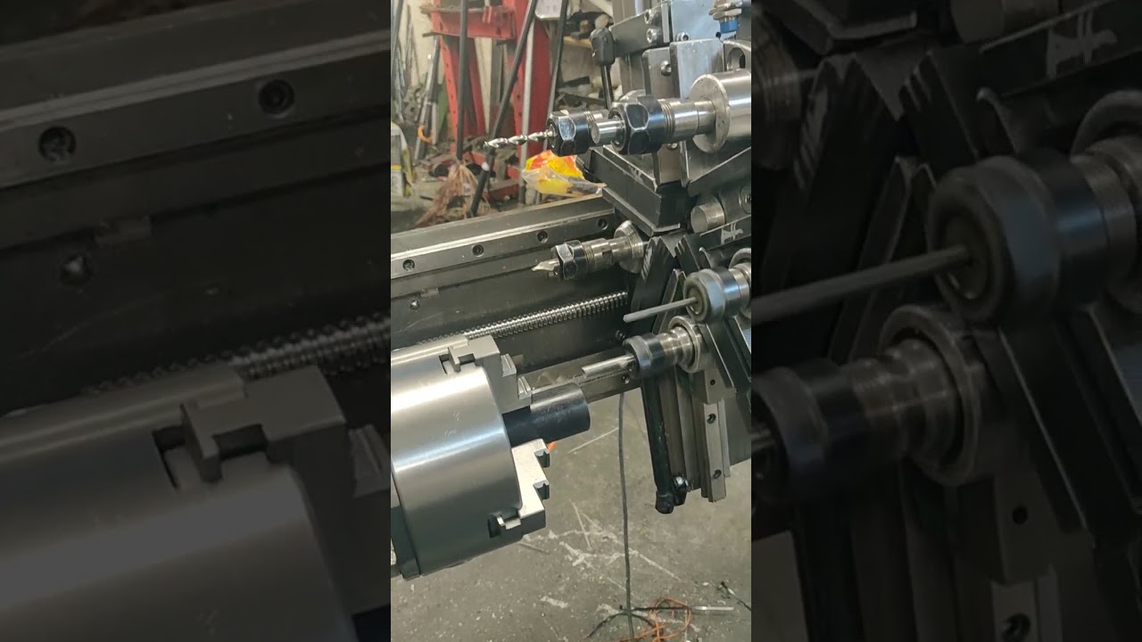 Homemade Lathe Cnc multi axis with mach3 and A. T. C