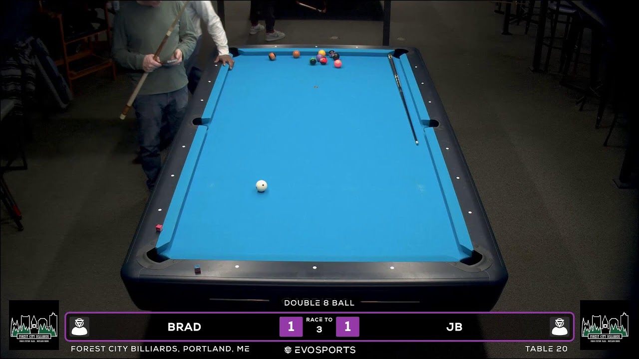 BRAD vs JB - FOREST CITY BILLIARDS - TABLE 20 | EvoSports