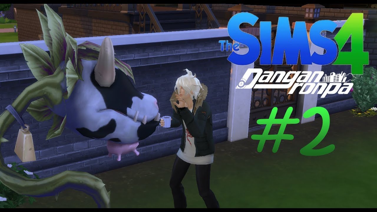 The sims 4 let^s play - Danganronpa #2 (Когда Нагито не спится)