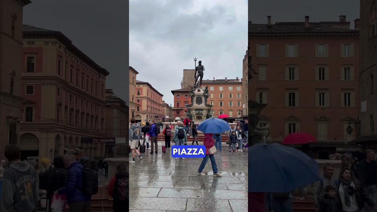BOLOGNA ITALY 🇮🇹 CITY OF ARCHITECTURE 🌆 RAINY DAY IN BOLOGNA ☔☂️  #albertvideomaker #bolognaitaly