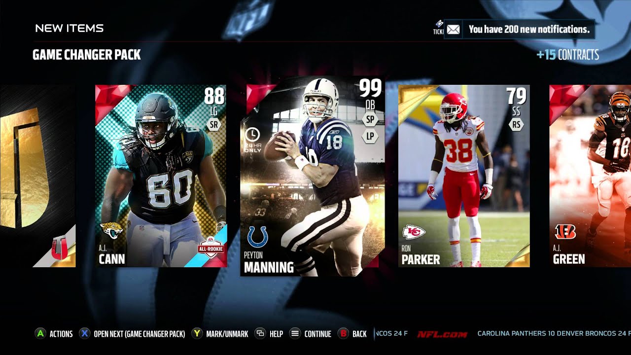 Madden 16 Ultimate Team-UN-REAL BUNDLE! Pulling 99 Peyton Manning And More!Madden 16 Ultimate Team
