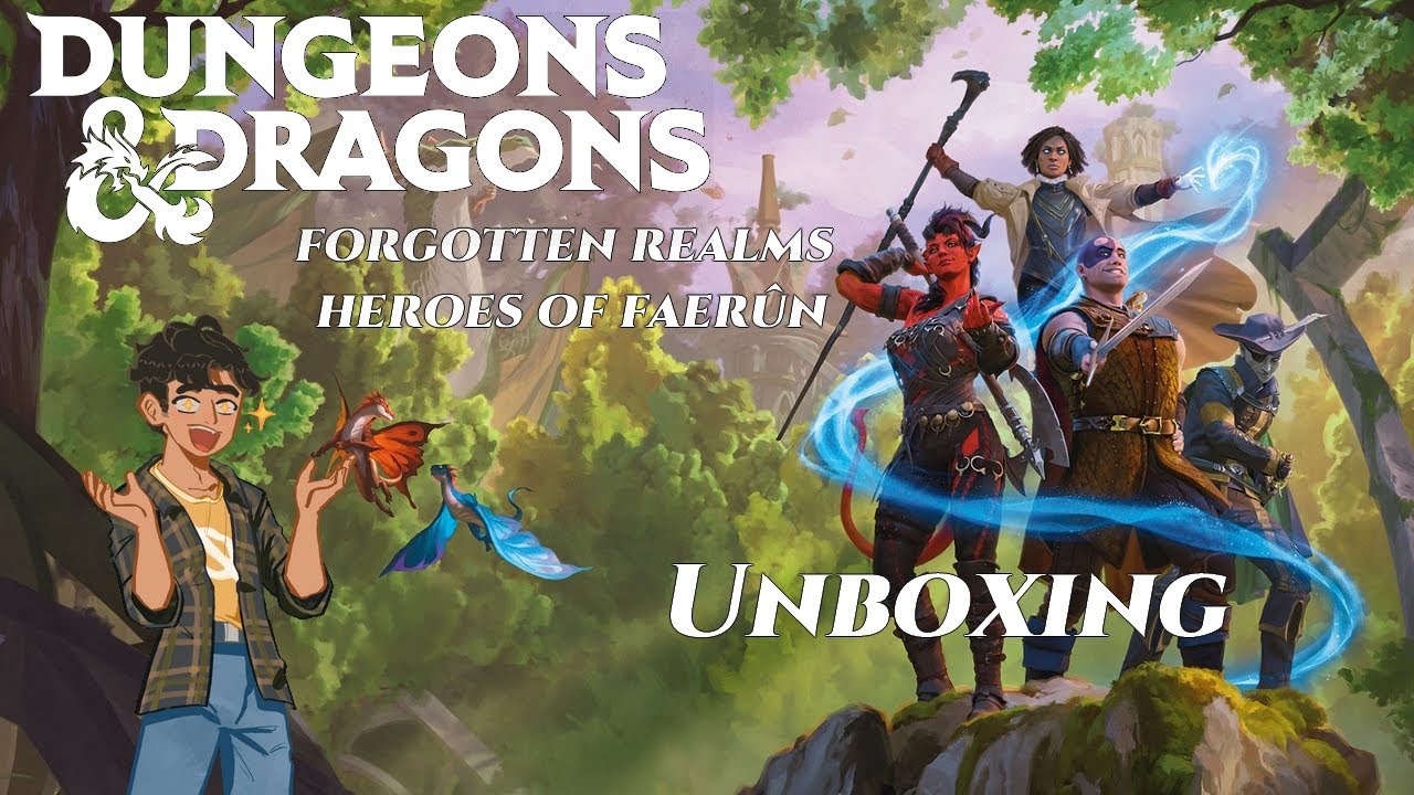 Reseña y Unboxing de #dungeonsanddragons Forgotten Realms: Heroes of Faerûn