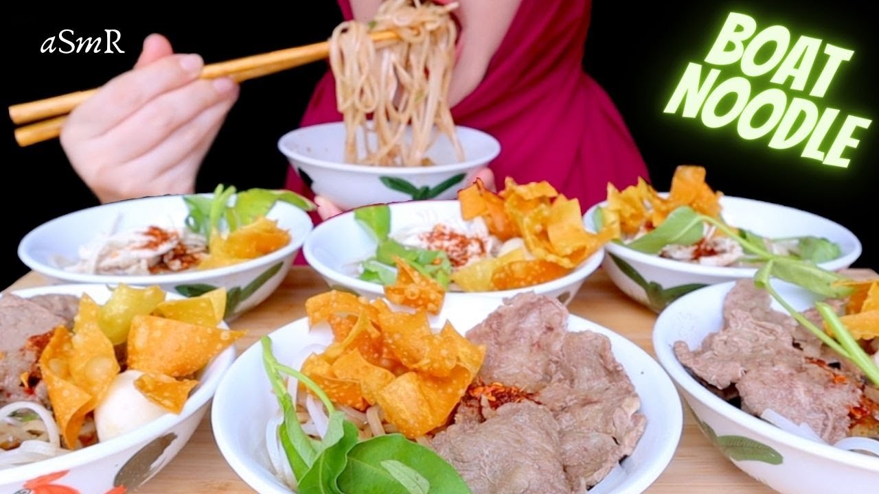 ASMR | BOAT NOODLE | Eating Sounds | No Talking