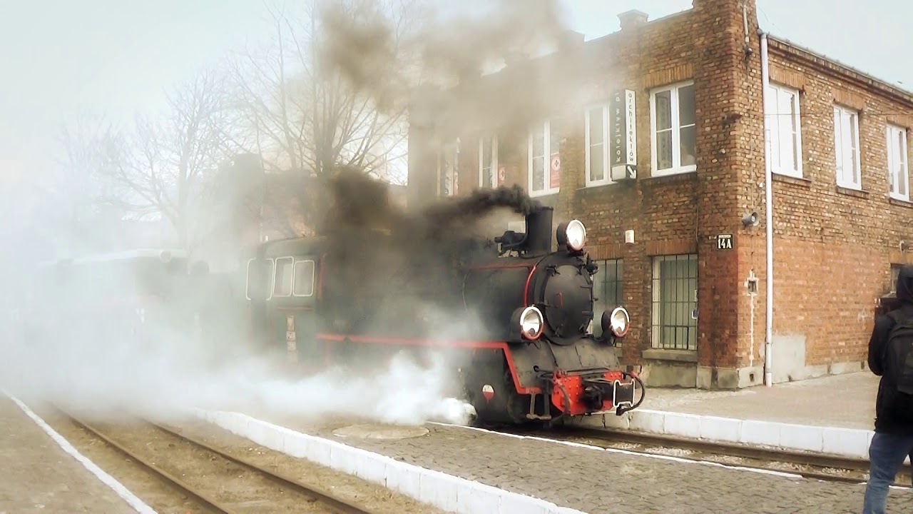 Oficjalne powitanie parowozu Px48-3916 w Piasecznie.