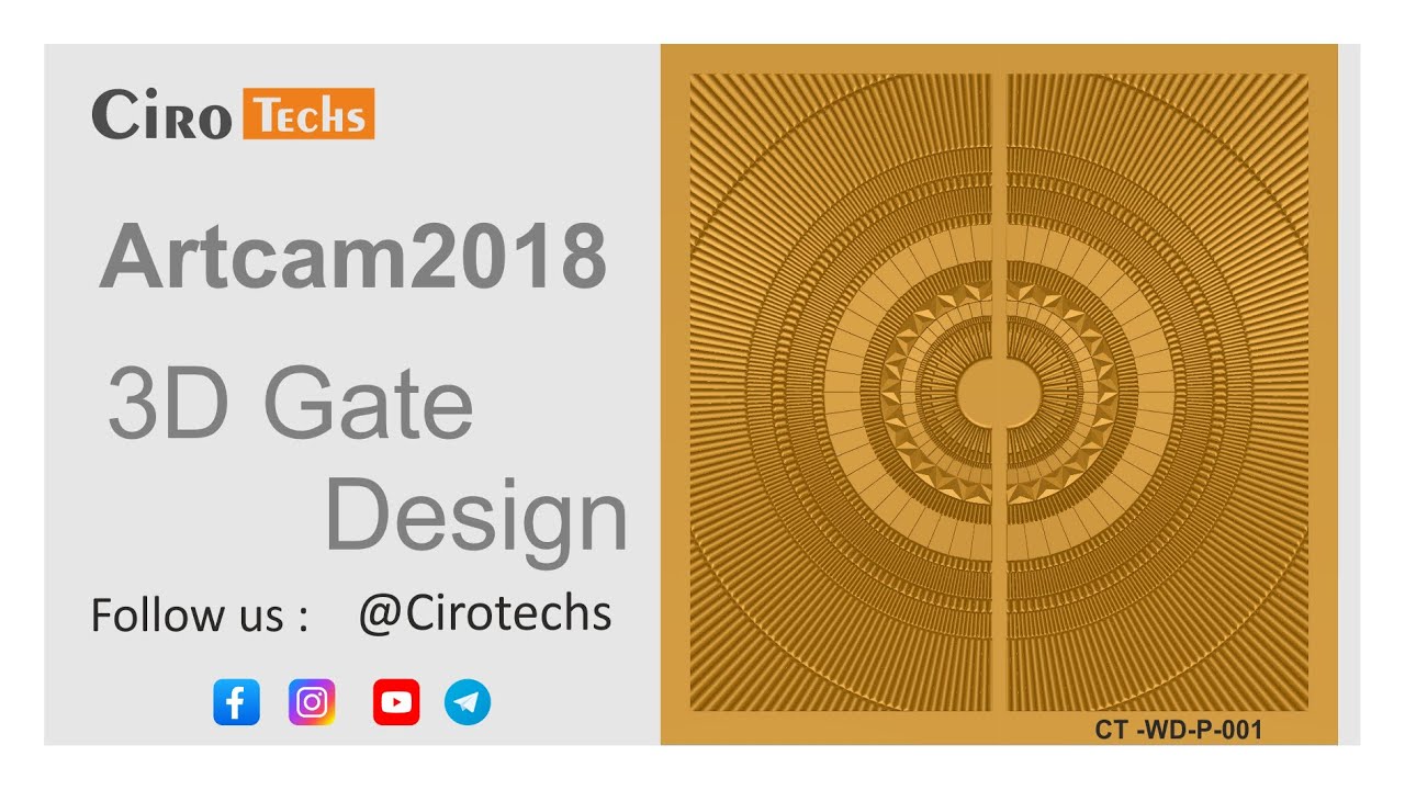 How to make 3D door in  Artcam #artcam #fluting #furniture #architecture  #woodworking #wood