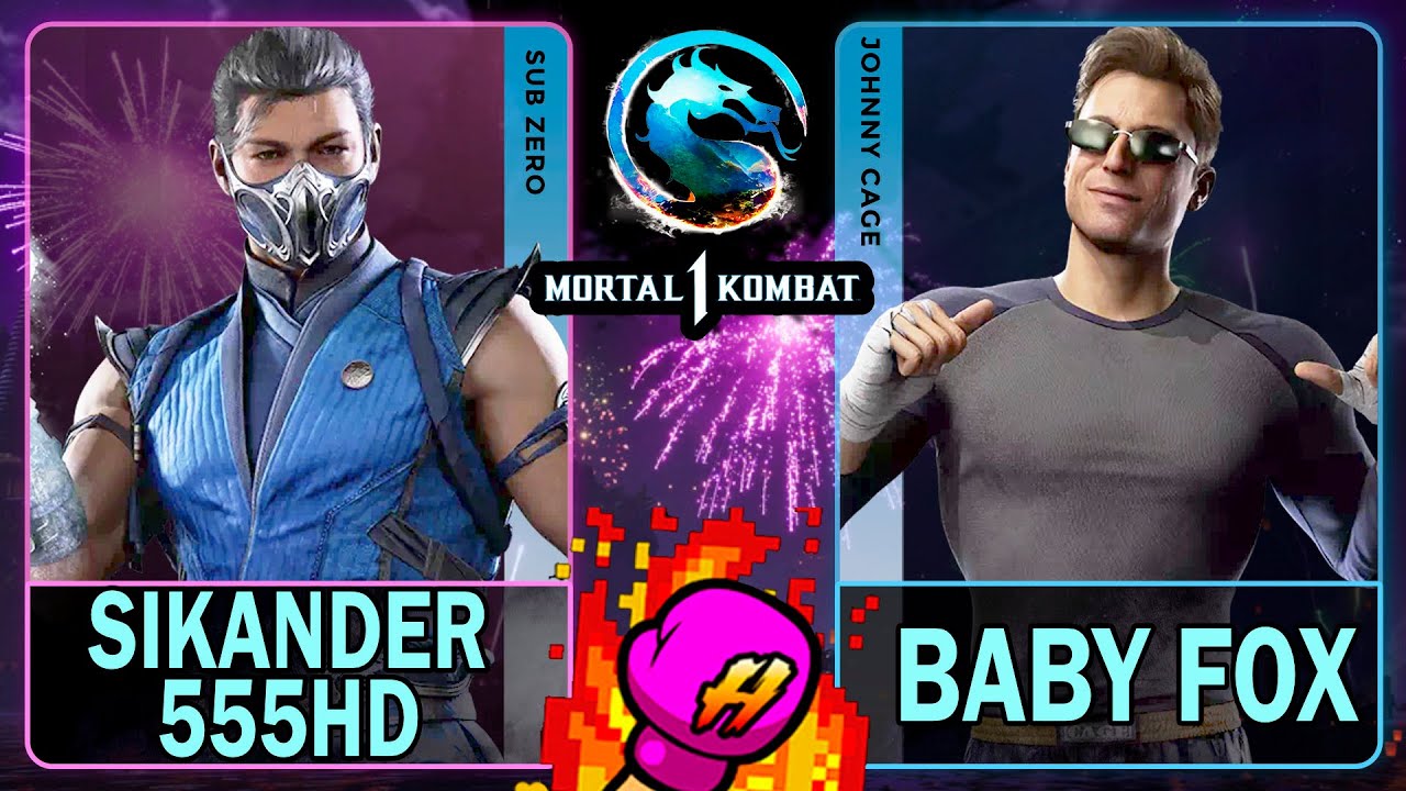 MK1 Sikander555HD (Саб-Зеро) против Бэби Фокс (Джонни Кейдж)🥊Mortal Kombat 1🥊4K 60ᶠᵖˢ